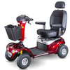 Shoprider Enduro XL 4 Wheel Plus Mobility Scooter Red Front Left Side View