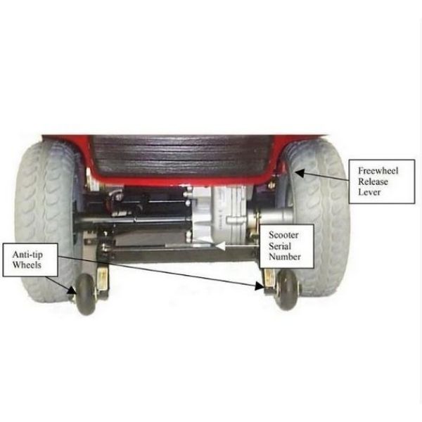 Shoprider Flagship Luxury Scooter Wheel Tire View