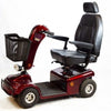 Shoprider Sunrunner Four Wheel Personal Travel Scooter Red Left Side View