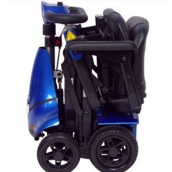 Solax Mobie Plus Folding Mobility Scooter Blue Folded View