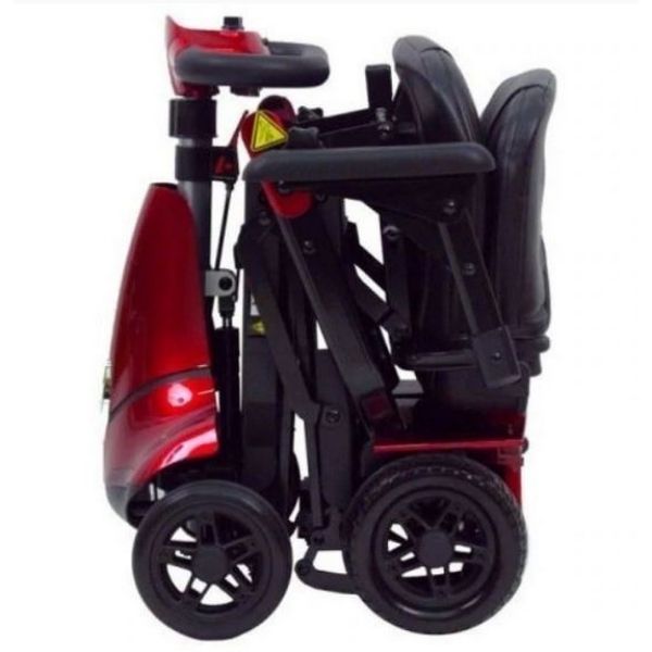 Solax Mobie Plus Folding Mobility Scooter Red Folding View