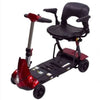 Solax Mobie Plus Folding Mobility Scooter Red Front left Side View