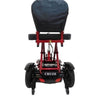 Triaxe Cruze Foldable Travel Mobility Scooter by Enhance Mobility Red Back View