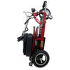 Triaxe Cruze Foldable Travel Mobility Scooter by Enhance Mobility Red Folded Up View