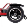 Triaxe Cruze Foldable Travel Mobility Scooter by Enhance Mobility Red Tire View