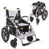 Vive Health Compact Folding Power Wheelchair Black Front Right Side View
