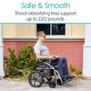 Vive Health Compact Folding Power Wheelchair Safe and Smooth View