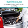 Vive Health Foldable Power Wheelchair Black Trunk View