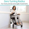 Vive Health Foldable Power Wheelchair Zero Turning Radius View
