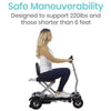 Vive Health Folding Mobility Scooter Safe Maneuverability View