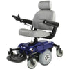 Zip’r Mantis Power Electric Wheelchair Blue Front Side View