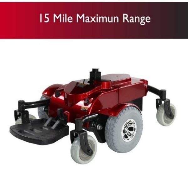 Zip’r Mantis Power Electric Wheelchair Red Maximun Range View