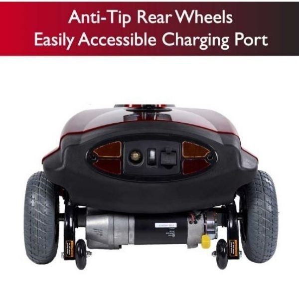 Zip&#39;r Mobility Breeze 3 Mobility Scooter Anti-Tip Rear Wheel View