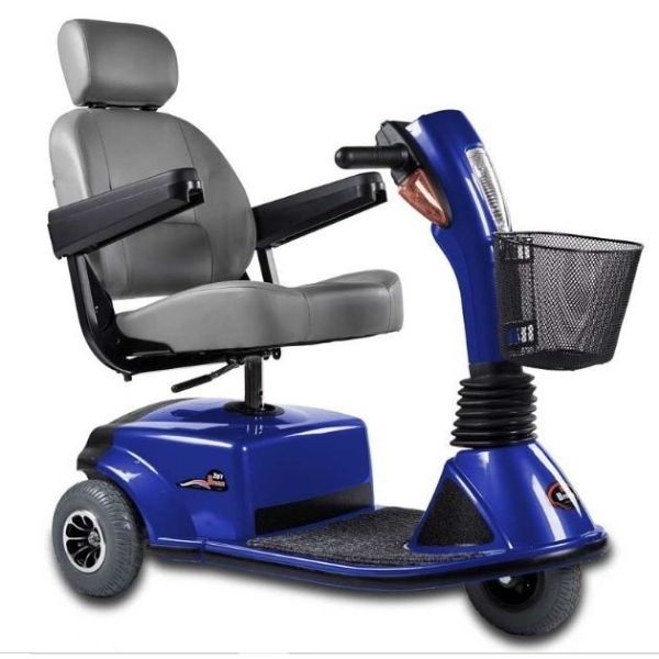 Zip'r Mobility Breeze 3 Mobility Scooter Blue Front Right Side View