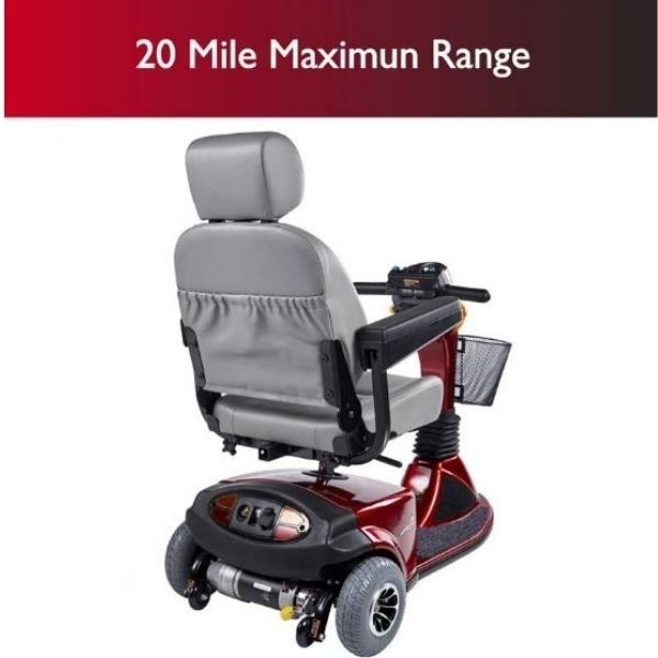 Zip&#39;r Mobility Breeze 3 Mobility Scooter Red Back View