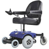 Zip&#39;r PC Mobility Power Wheelchair Blue Front Left Side View