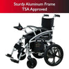 Zip&#39;r Transport Lite Folding Electric Wheelchair Sturdy Aluminum Frame View