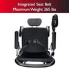 Zip&#39;r Transport Pro Folding Electric Wheelchair Intergrated Seat Belt View