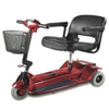 Zip&#39;r Xtra 3-Wheel Travel Mobility Scooter Red Front Side View