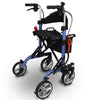 EV Rider Move X Rollator Blue Back Right Side View