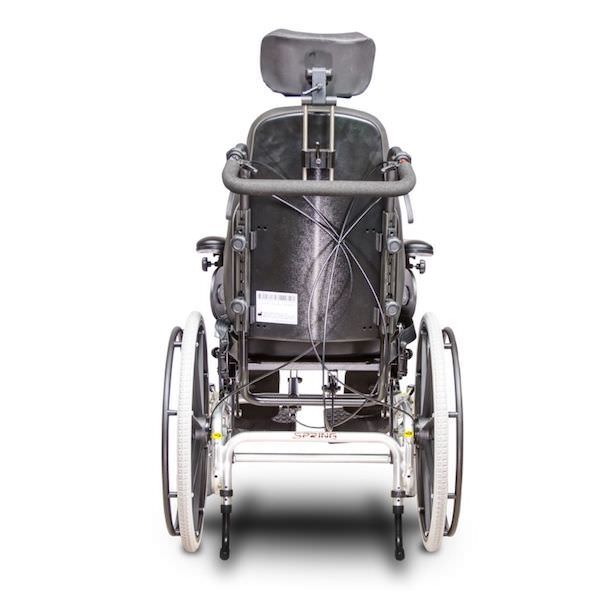 EV Rider Spring HW1 Manual Wheelchair Black Back View