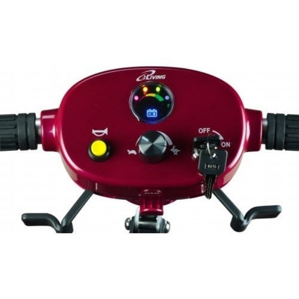 iLiving i3 Folding Electric Mobility Scooter Dashboard View