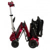 iLiving i3 Folding Electric Mobility Scooter Red Folded View